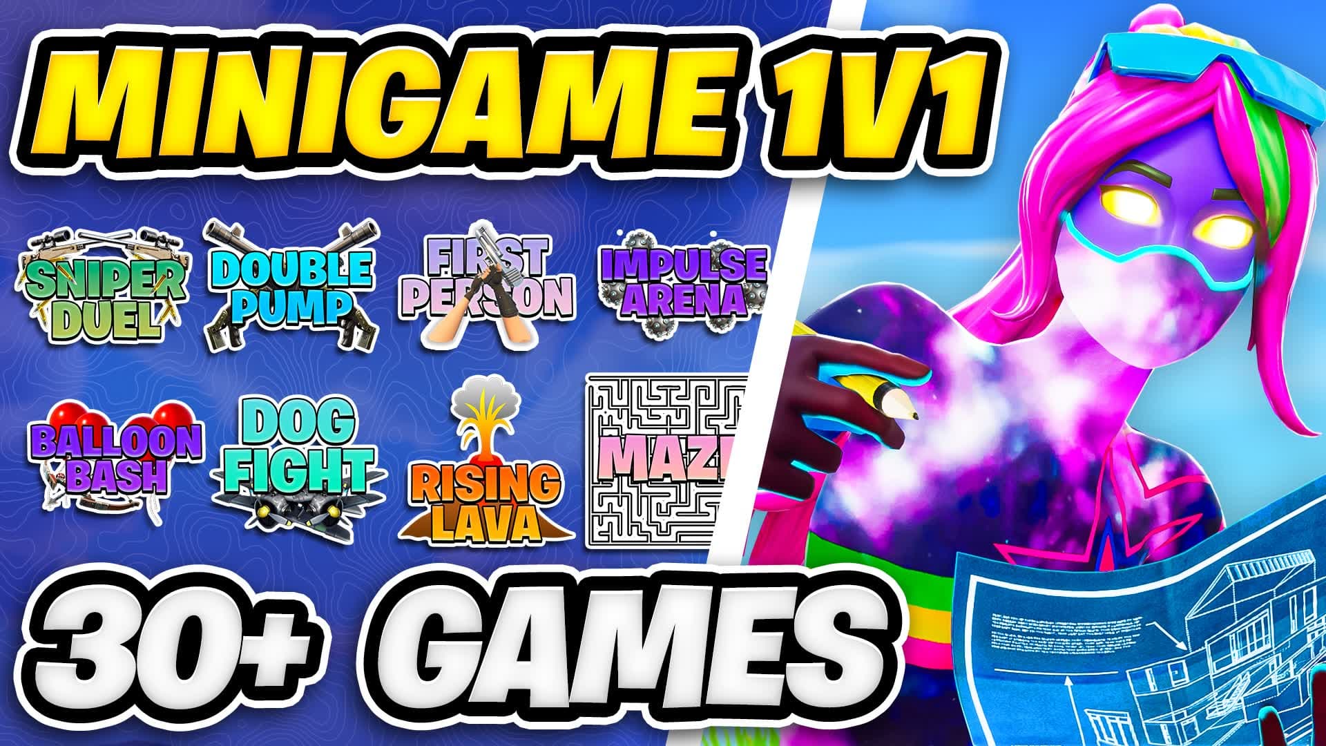 Minigame 1v1 ⭐️ — Fortnite Creative map