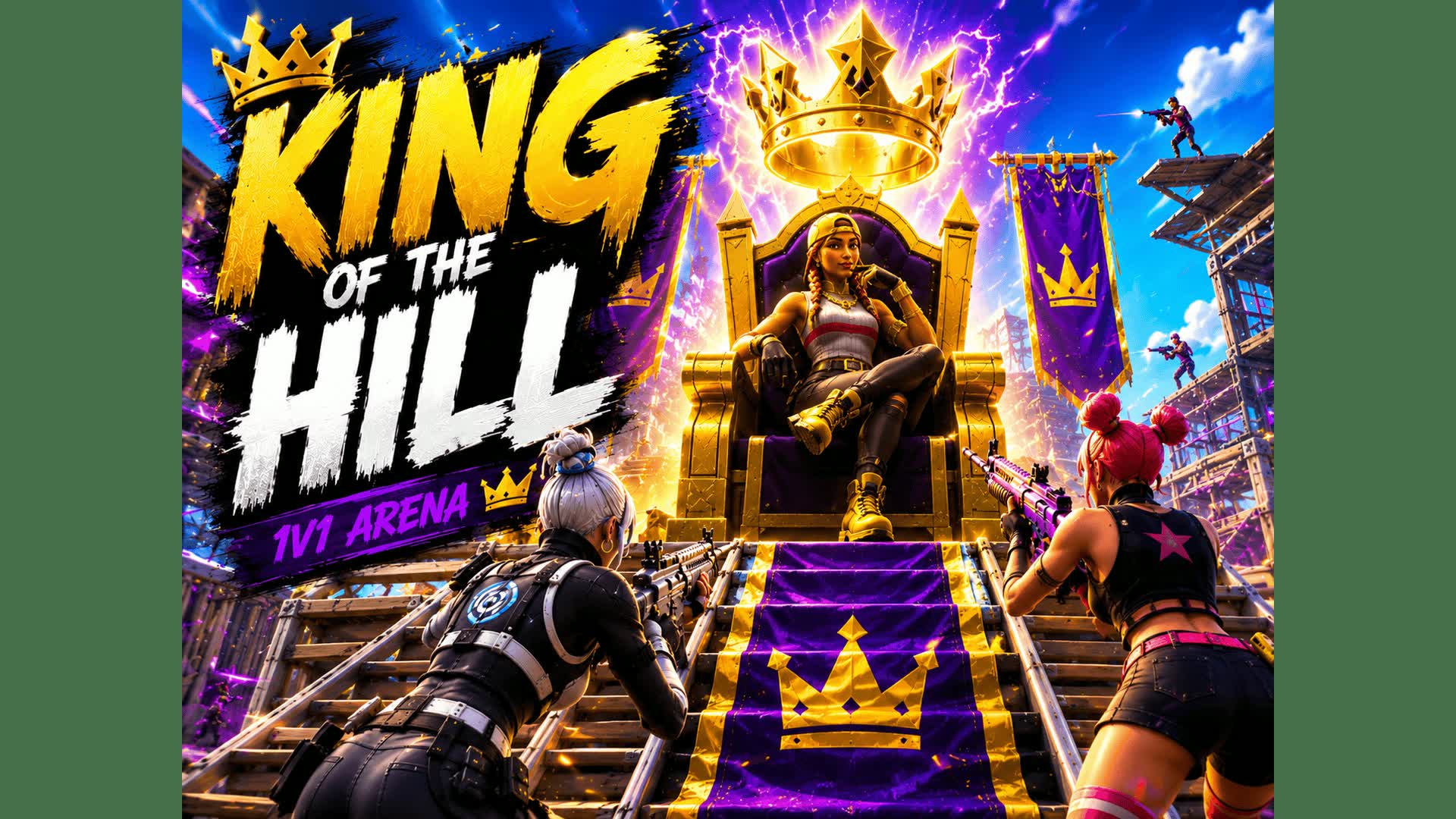 KING OF THE HILL 1V1 β Fortnite Creative map