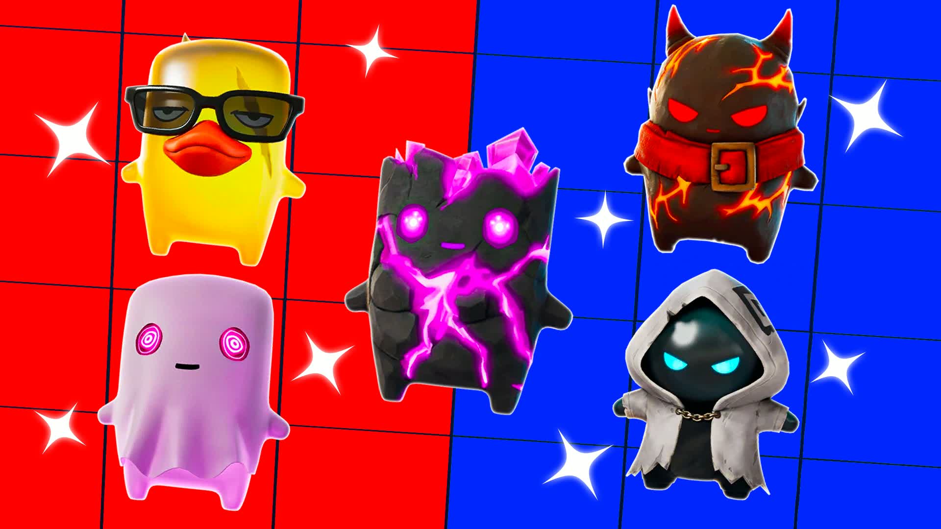 SUPER RED VS BLUE π΄π΅ ROMPO TODO β Fortnite Creative map