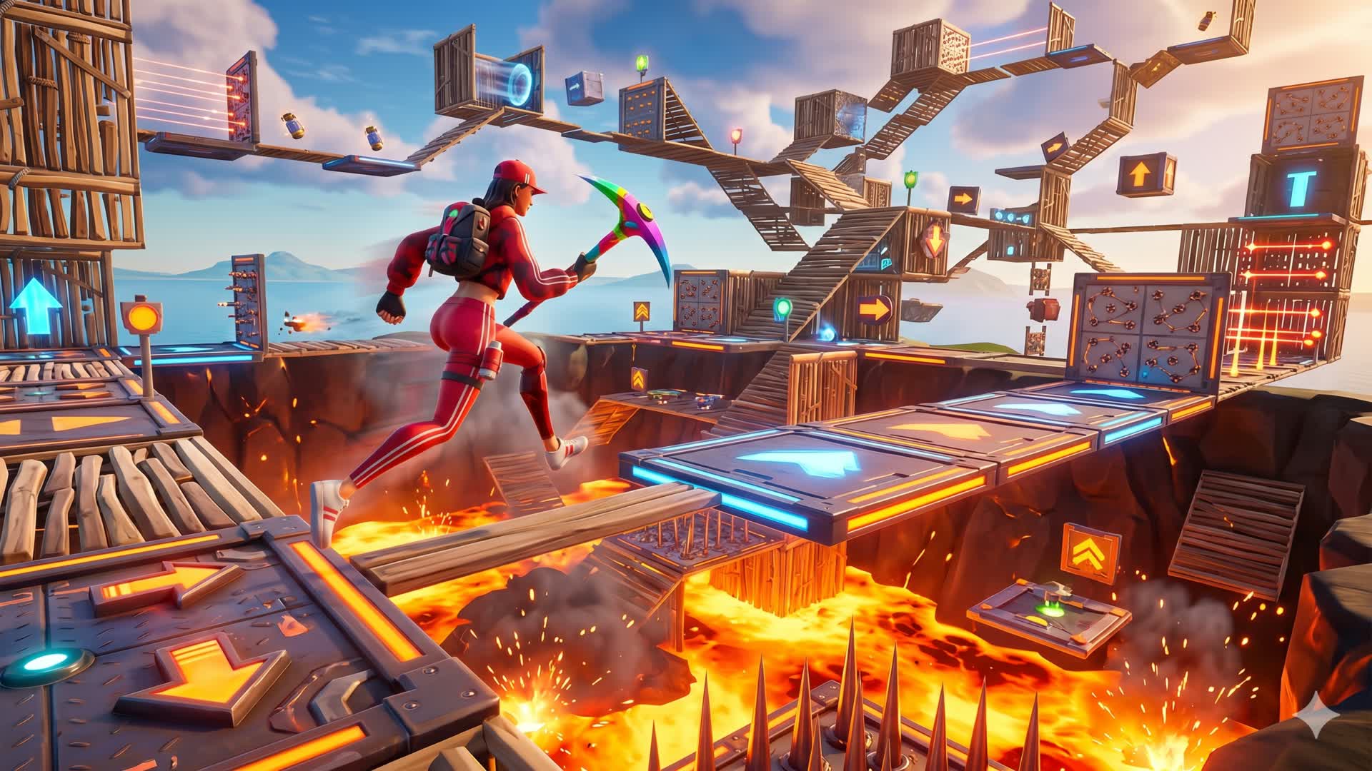 INFERNO DEATHRUN π₯ β Fortnite Creative map