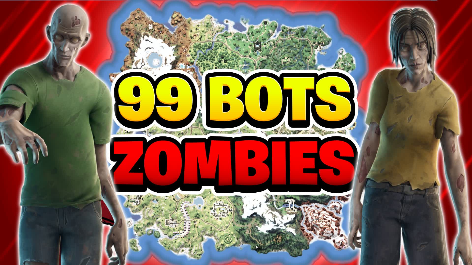99 BOTS ZOMBIES β Fortnite Creative map
