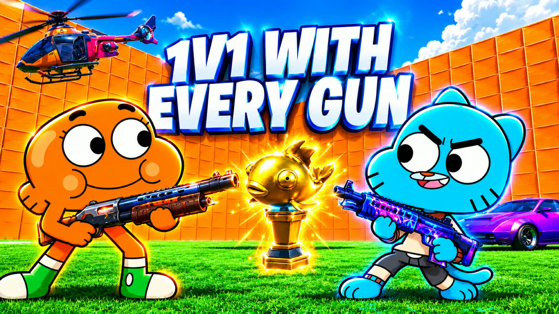 YOWPAN 1V1 WITH EVERY GUNππ― β Fortnite Creative map