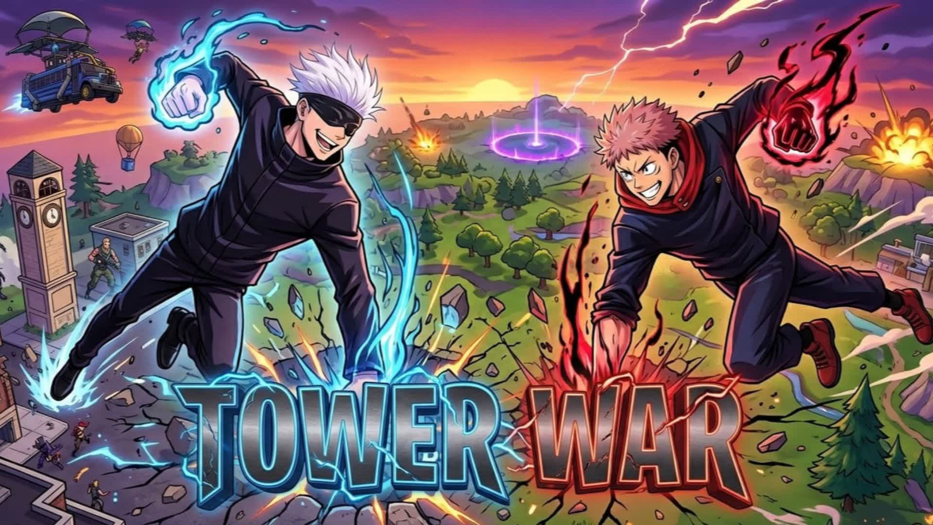 TOWER WAR FFA — Fortnite Creative map