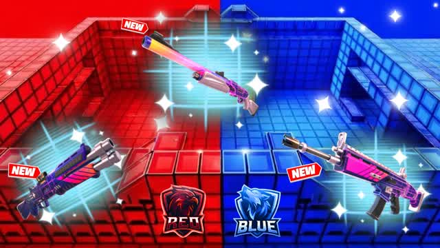 RED VS BLUE RVB FUNNY — Fortnite Creative map