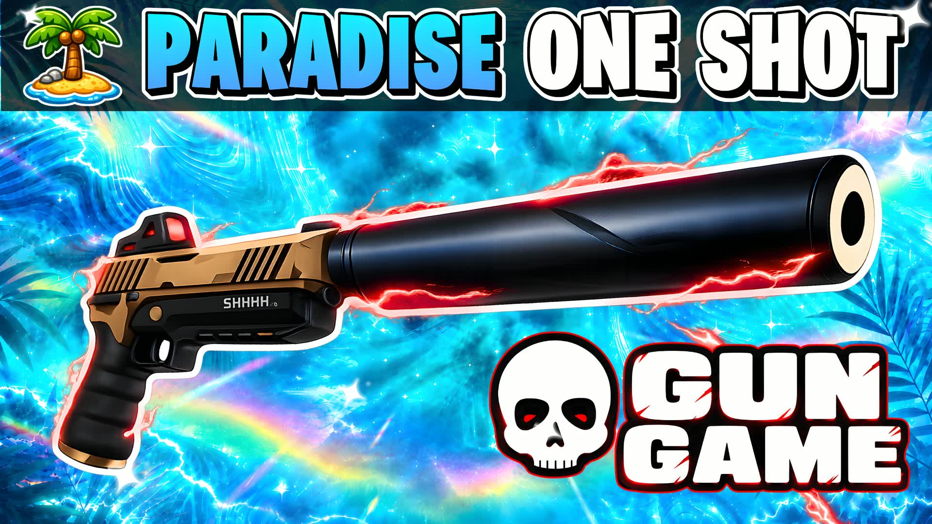 π΄ PARADISE ONE SHOT GUN GAME β Fortnite Creative map