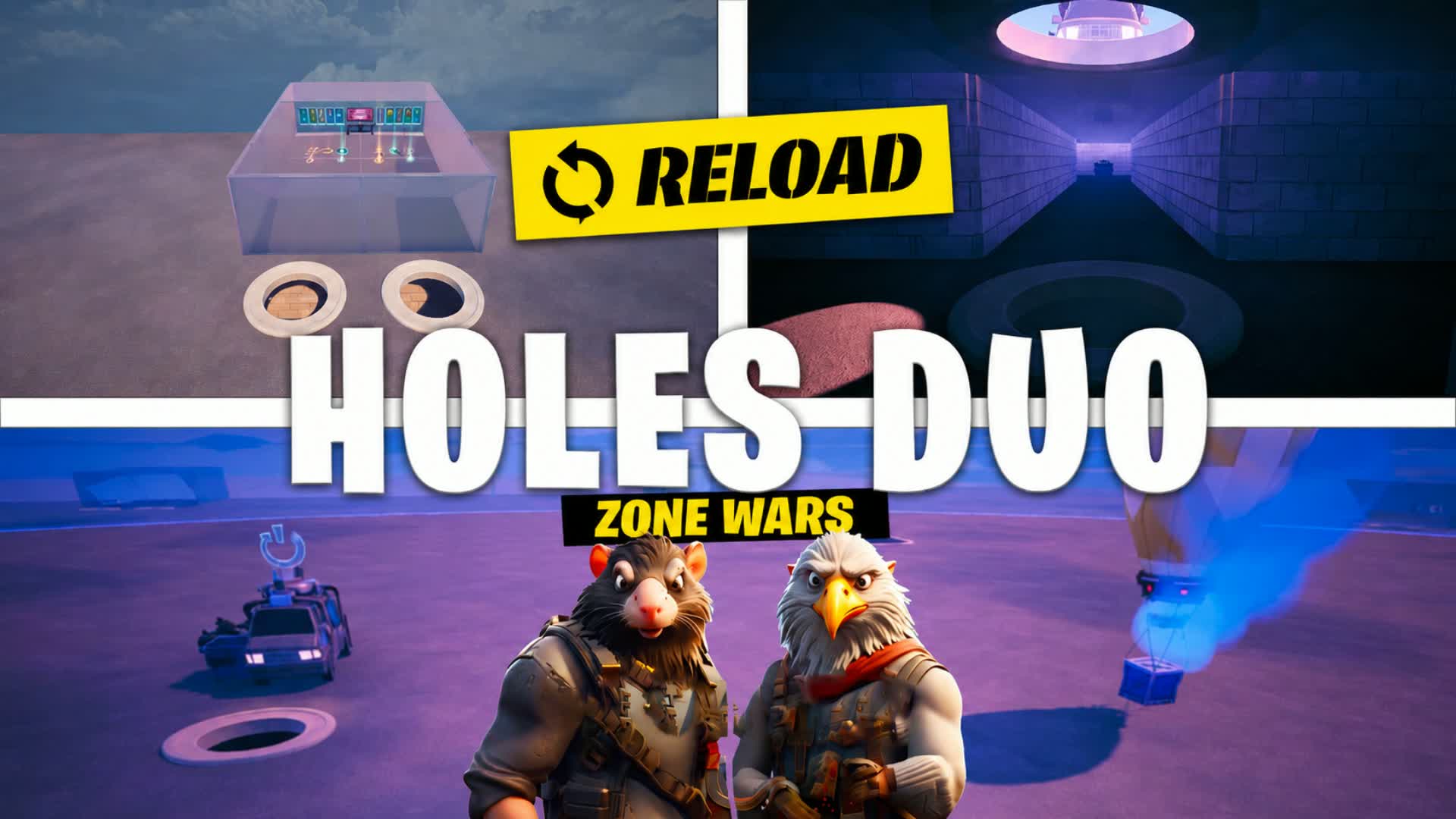 Holes Duo Reload - Zone Wars — Fortnite Creative map