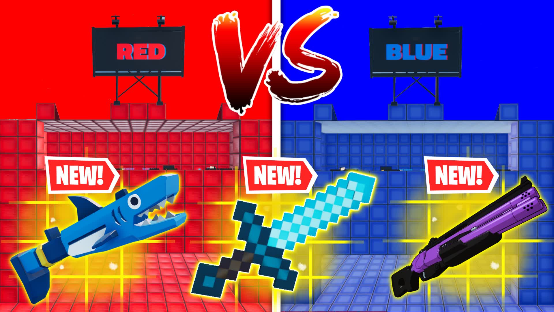 RED VS BLUE 6767 β Fortnite Creative map
