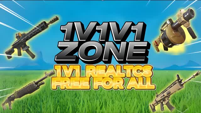 1v1v1 ZONE 1V1 REALTCS FREE FOR ALL โ Fortnite Creative map