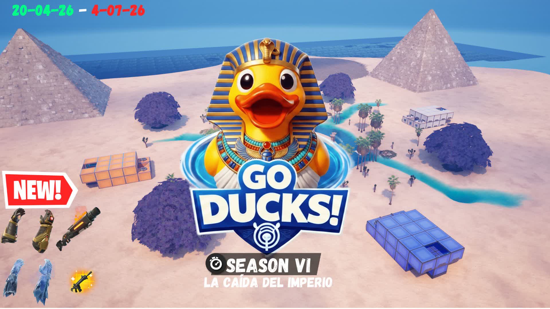 🦆!GO DUCKS! Zone Wars 🌀 — Fortnite Creative map