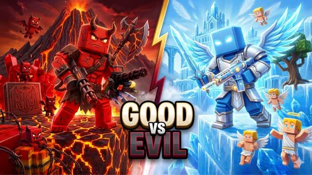 GOOD VS EVIL: RIVALS🔵🔴😈 — Fortnite Creative map