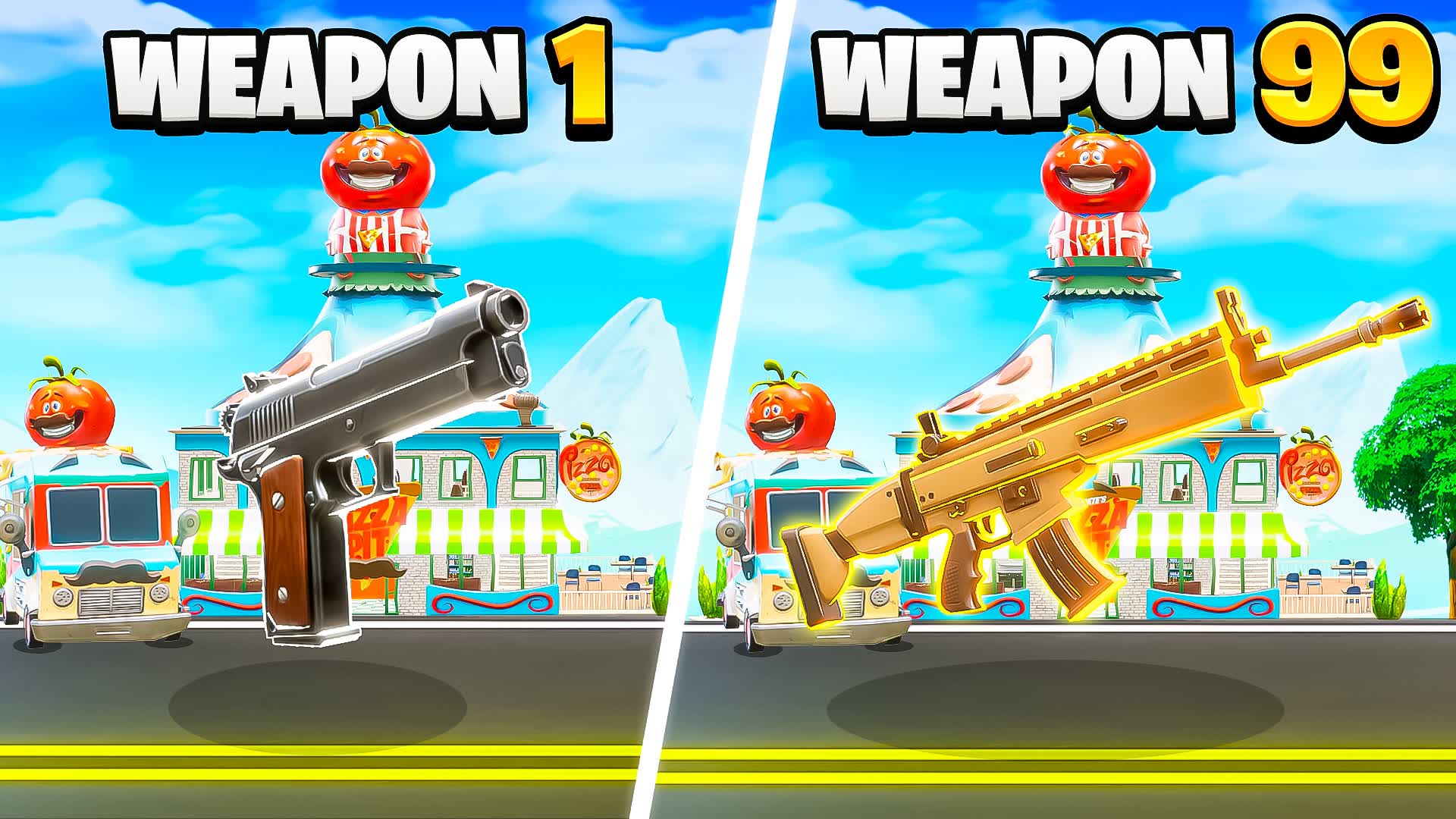 SCARY PIZZA GUN GAME π β Fortnite Creative map