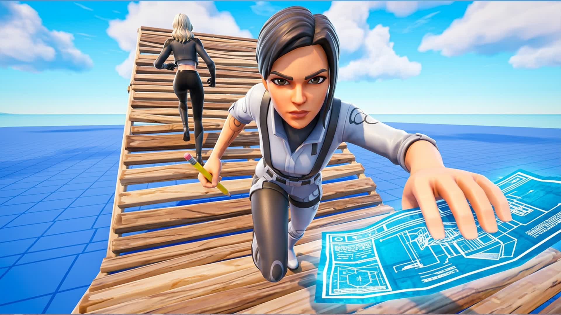 SIMPLY 1V1 BUILD FIGHST! — Fortnite Creative map