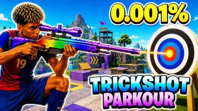 ⚽ GIGA FOOTBALL TRICKSHOT PARKOUR 🏟️🎯 — Fortnite Creative map