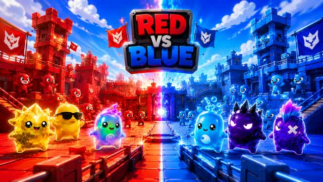 SUPER RED VS BLUE PVP โ Fortnite Creative map