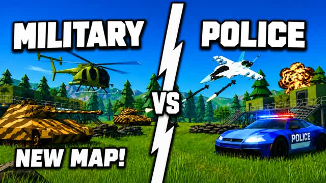 Militaire vs Police β Fortnite Creative map