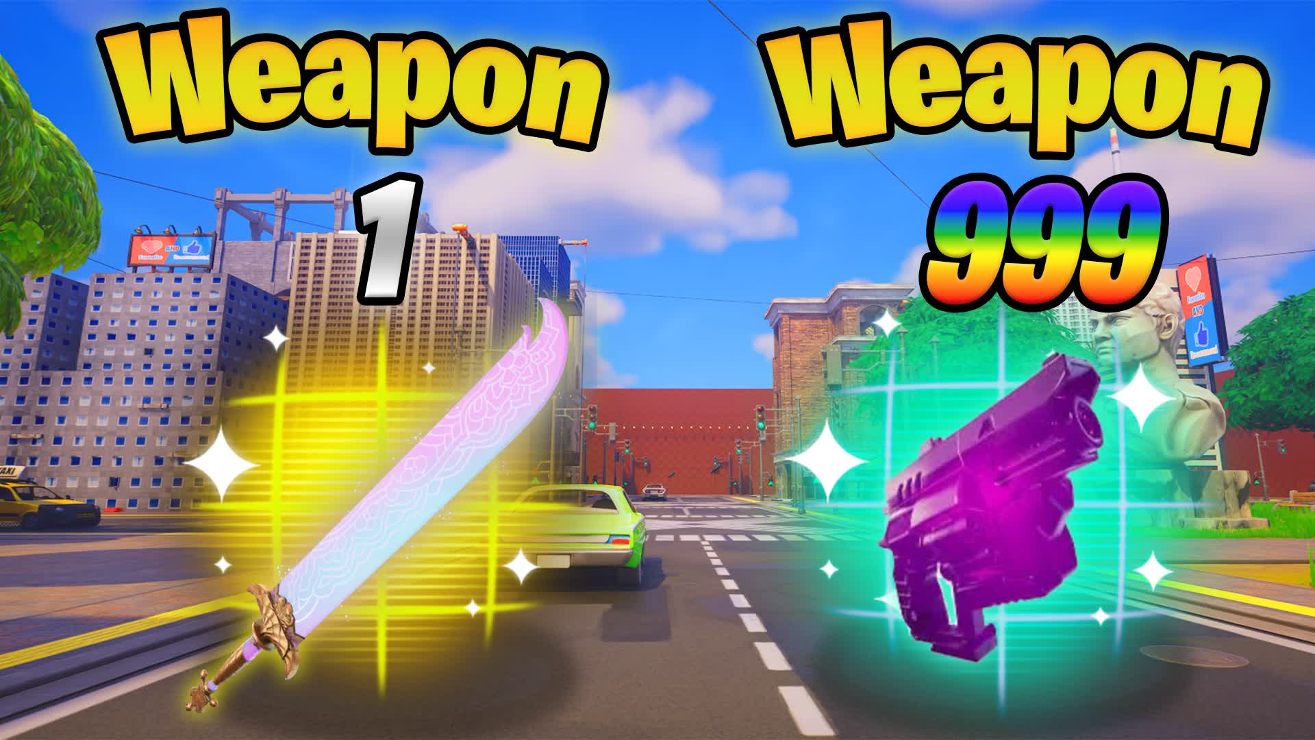 TILTED CITY GUN GAME 🎯 Kpop Edition — Fortnite Creative map