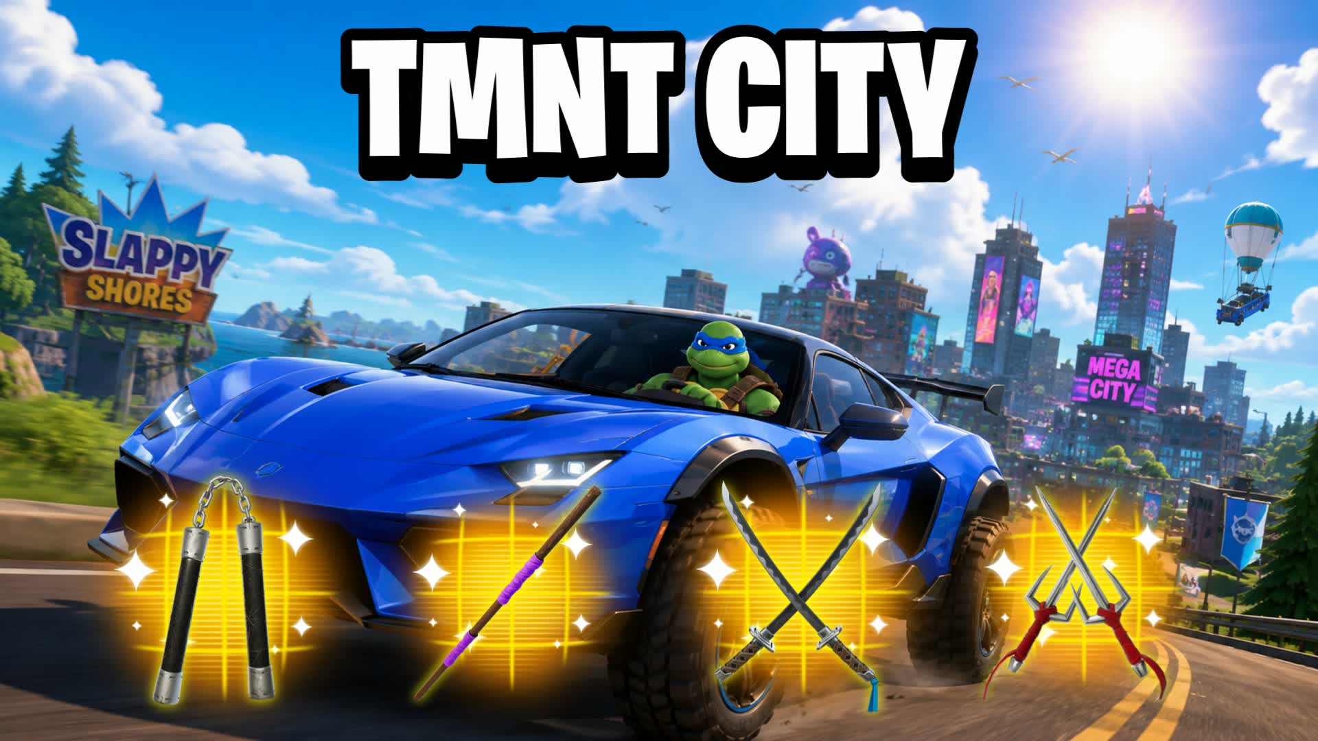 TMNT City Drive β Fortnite Creative map