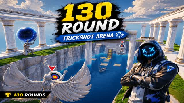 🔥 130 ROUNDS TRICKSHOT – تريك شوت د 🏆 — Fortnite Creative map