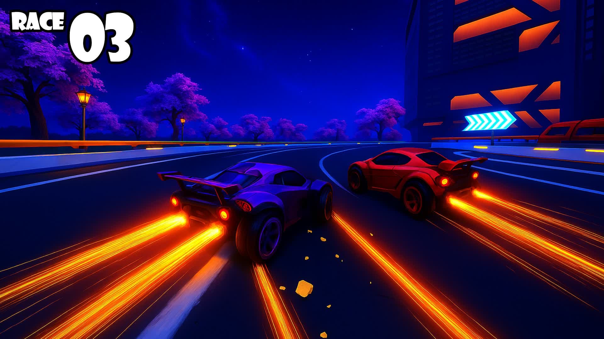Race 03: Race in the City — Fortnite Creative map