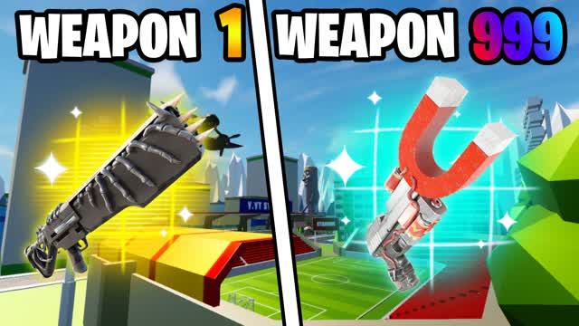 SUPER GUN GAME WITH BOTS — Fortnite Creative map