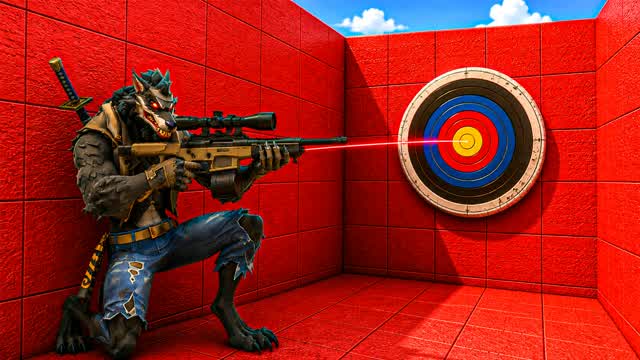 WOLF TRICKSHOT PARKOUR — Fortnite Creative map
