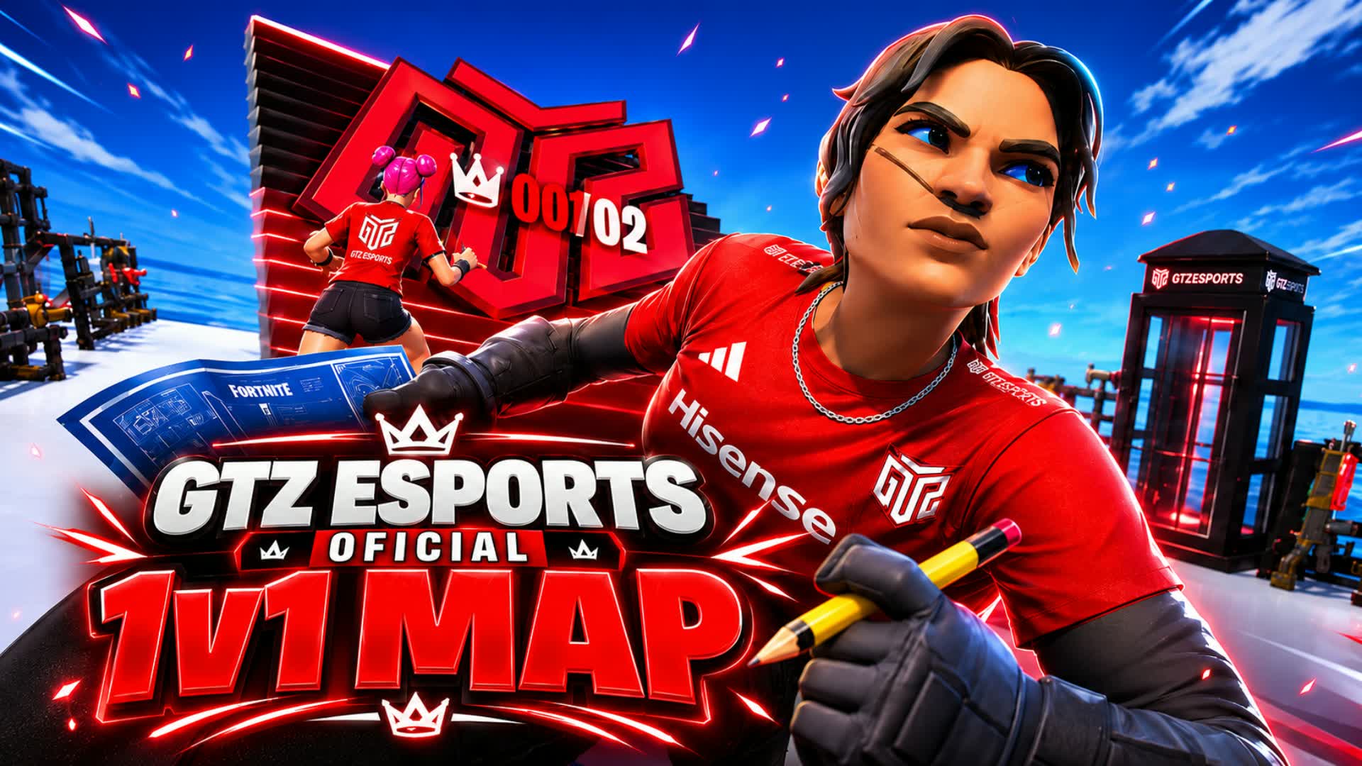 GTZ 1V1 — Fortnite Creative map