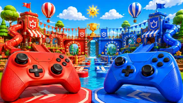 Red vs Blue β‘ Mega Fun Heroes Rush β Fortnite Creative map