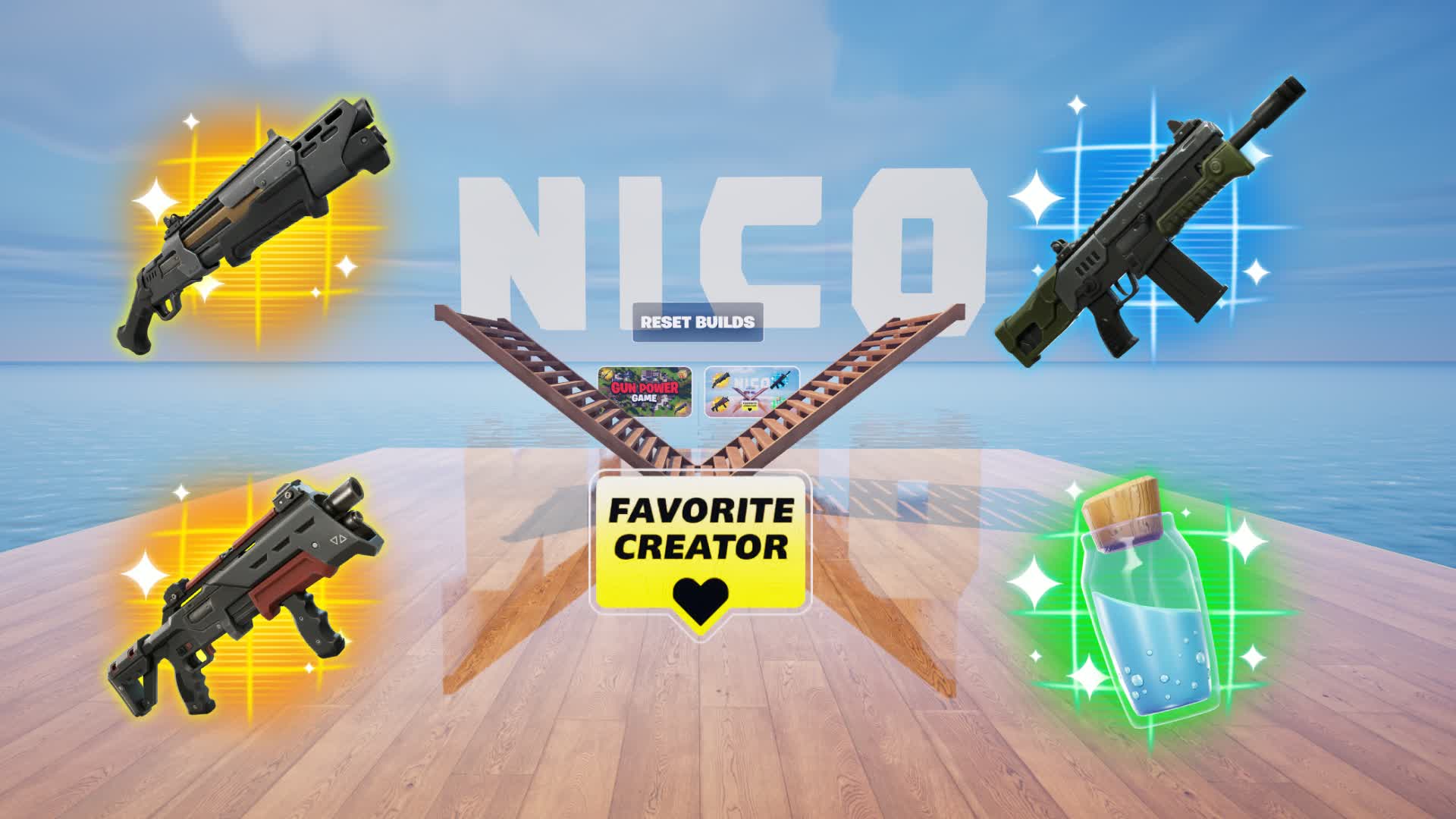 Nico 1v1 (Spectate Mode) — Fortnite Creative map
