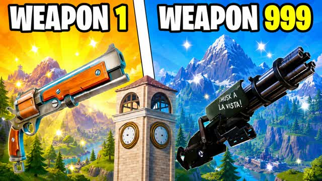 Winter Gun Game — Fortnite Creative map