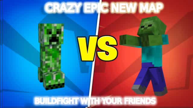 ZOMBIE VS CREEPER — Fortnite Creative map