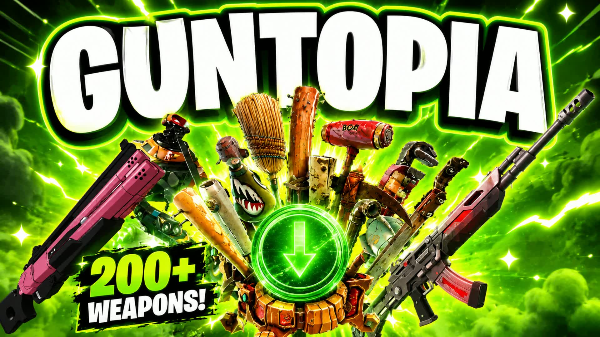 GUNTOPIA - FREE FOR ALL - EVERY GUN 1v1 — Fortnite Creative map