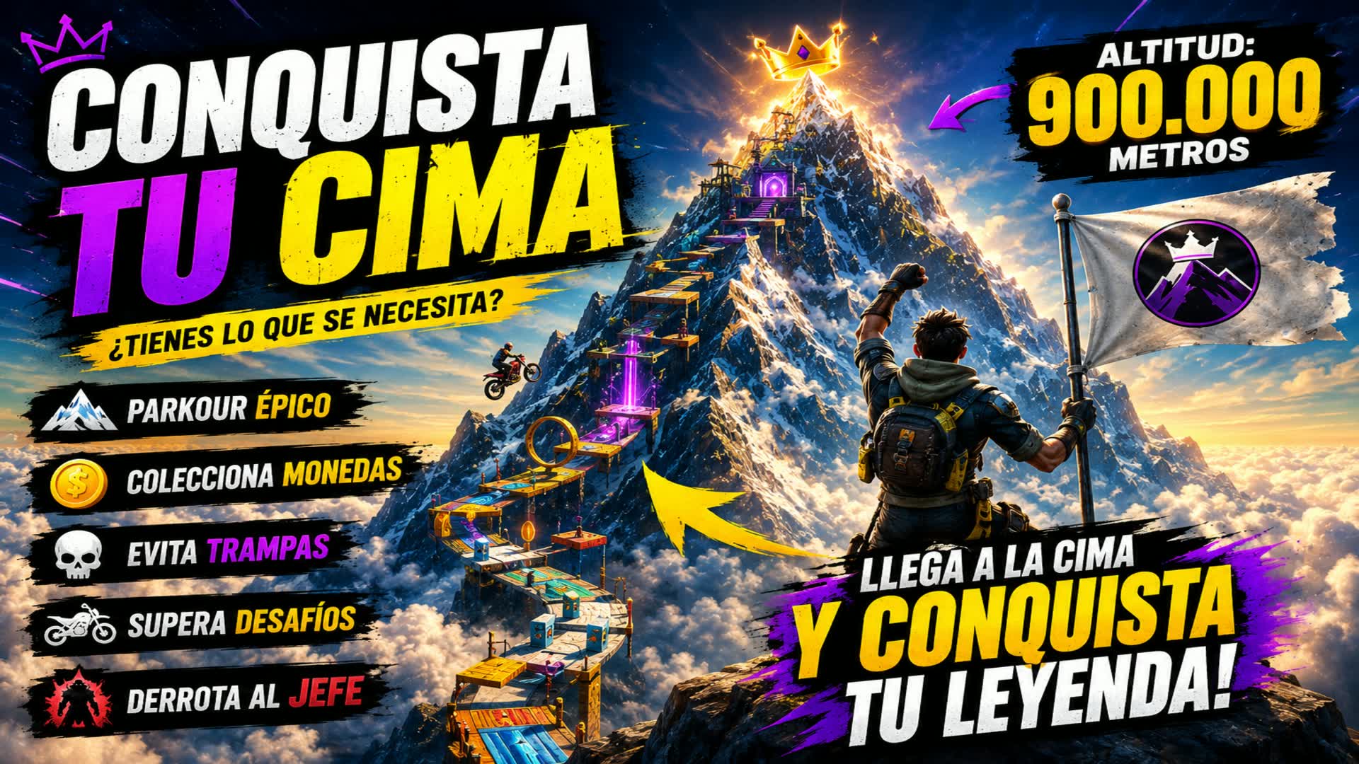 Conquista tu cima — Fortnite Creative map