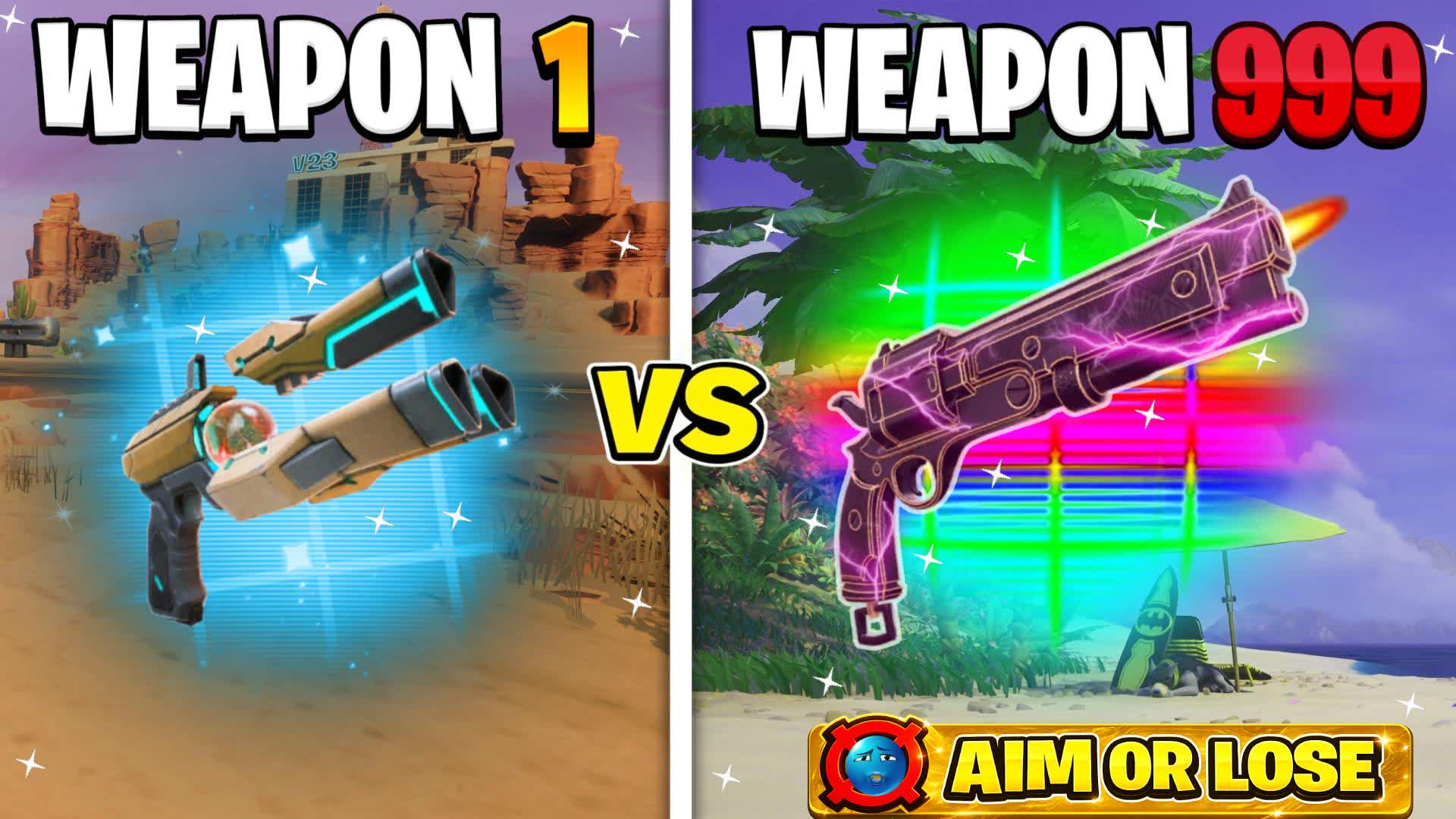 🔫AIM OR LOSE ONE SHOT🎯 — Fortnite Creative map
