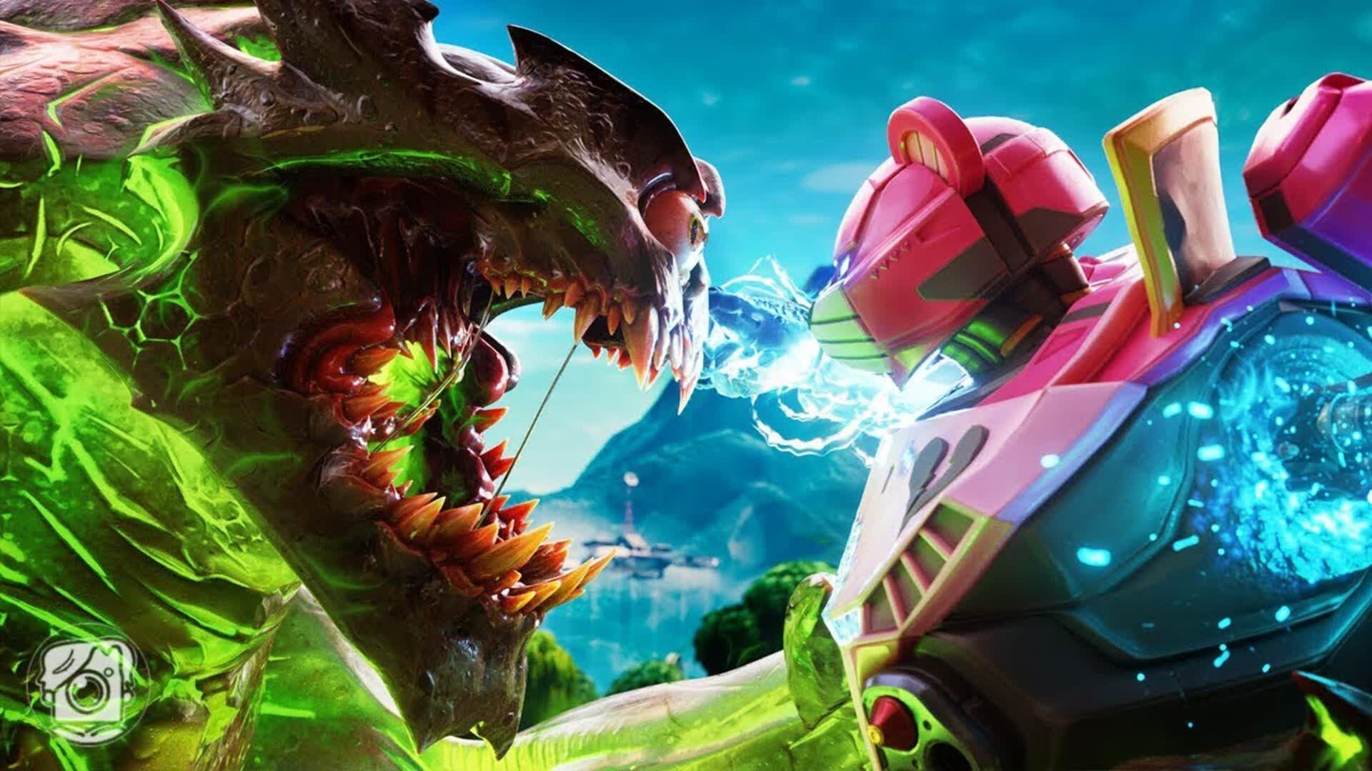 TDM Robot vs Monster — Fortnite Creative map