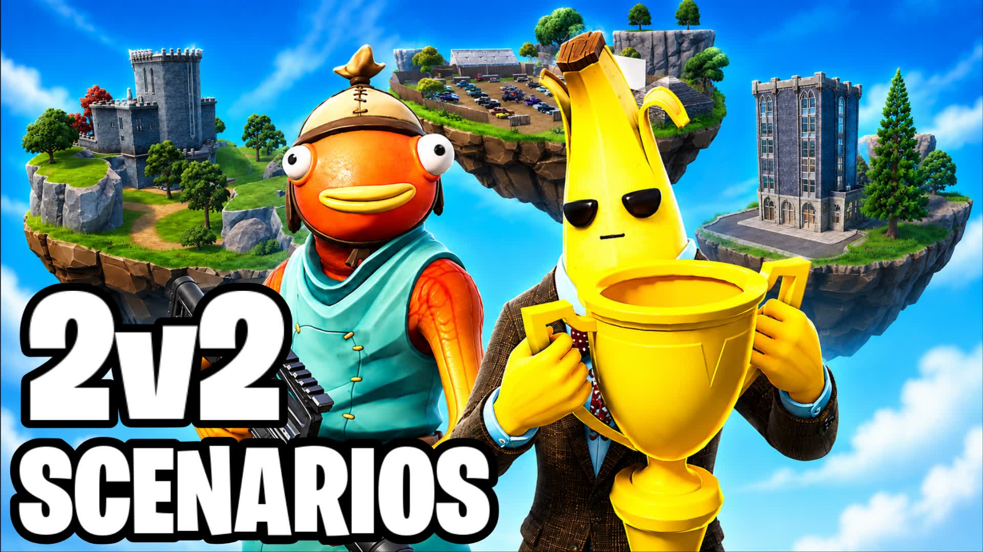 2V2 SCENARIOS: TEN MAPS! β Fortnite Creative map
