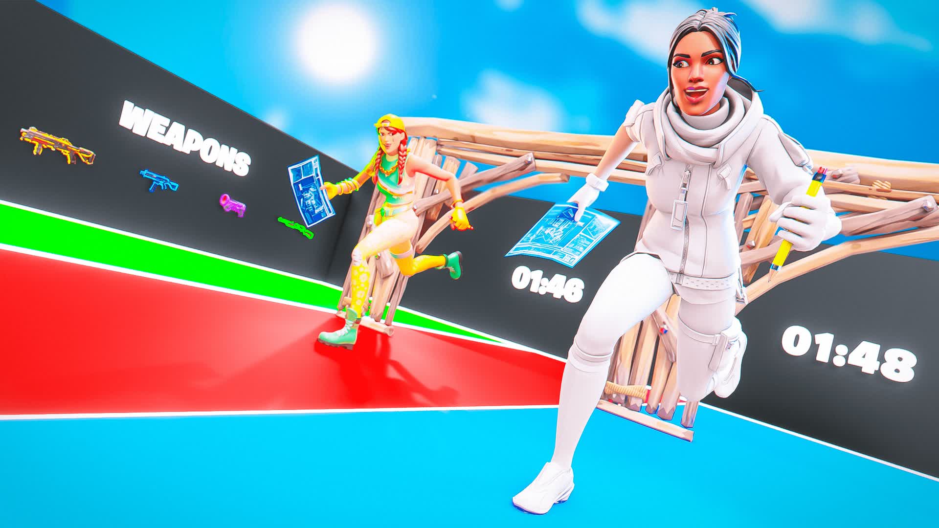 πββοΈ 1v1 EDIT COURSE RACE TRAINING β Fortnite Creative map