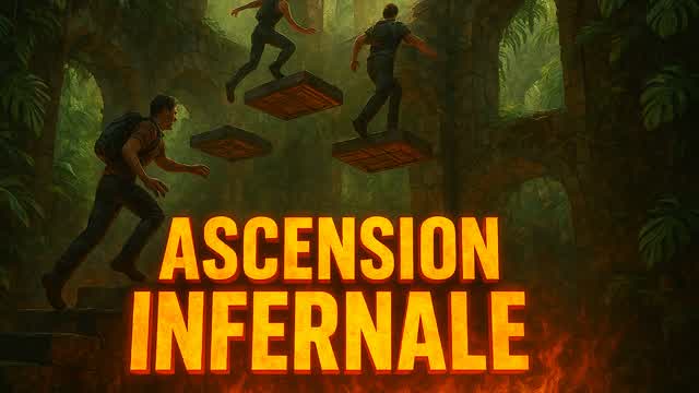 Ascension Infernal - Parkour à étages — Fortnite Creative map