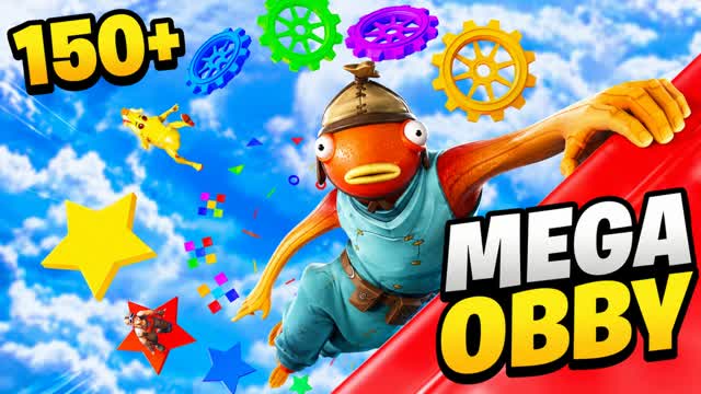 🔥 150+ MEGA OBBY — Fortnite Creative map