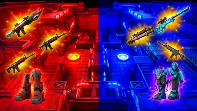 RVB MEGA RED VS BLUE๐ด๐ต โ Fortnite Creative map