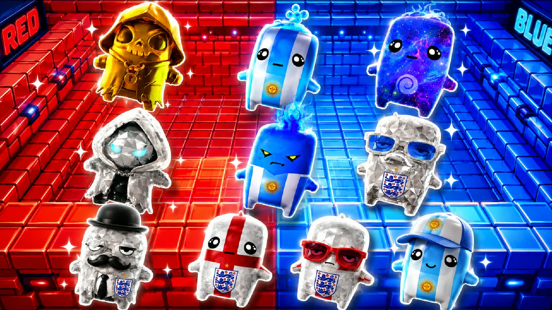 ARGENTINA VS ENGLAND RED VS BLUE π΄π΅ β Fortnite Creative map