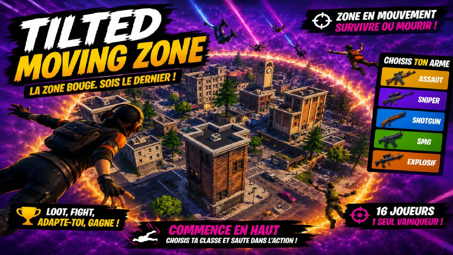 TILTED TOWERS MOVING ZONE π₯ β Fortnite Creative map