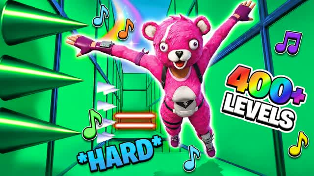 🎵HARD 400+ LEVELS PARKOUR MUSIC DADA🎵 — Fortnite Creative map