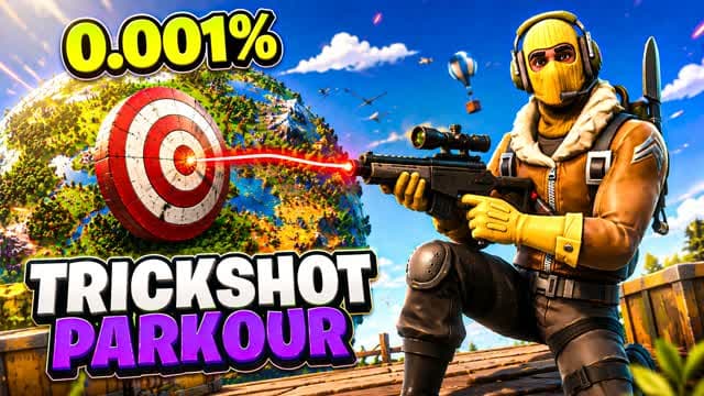 π― CRACKSHOT TRICKSHOT PARKOUR π― β Fortnite Creative map