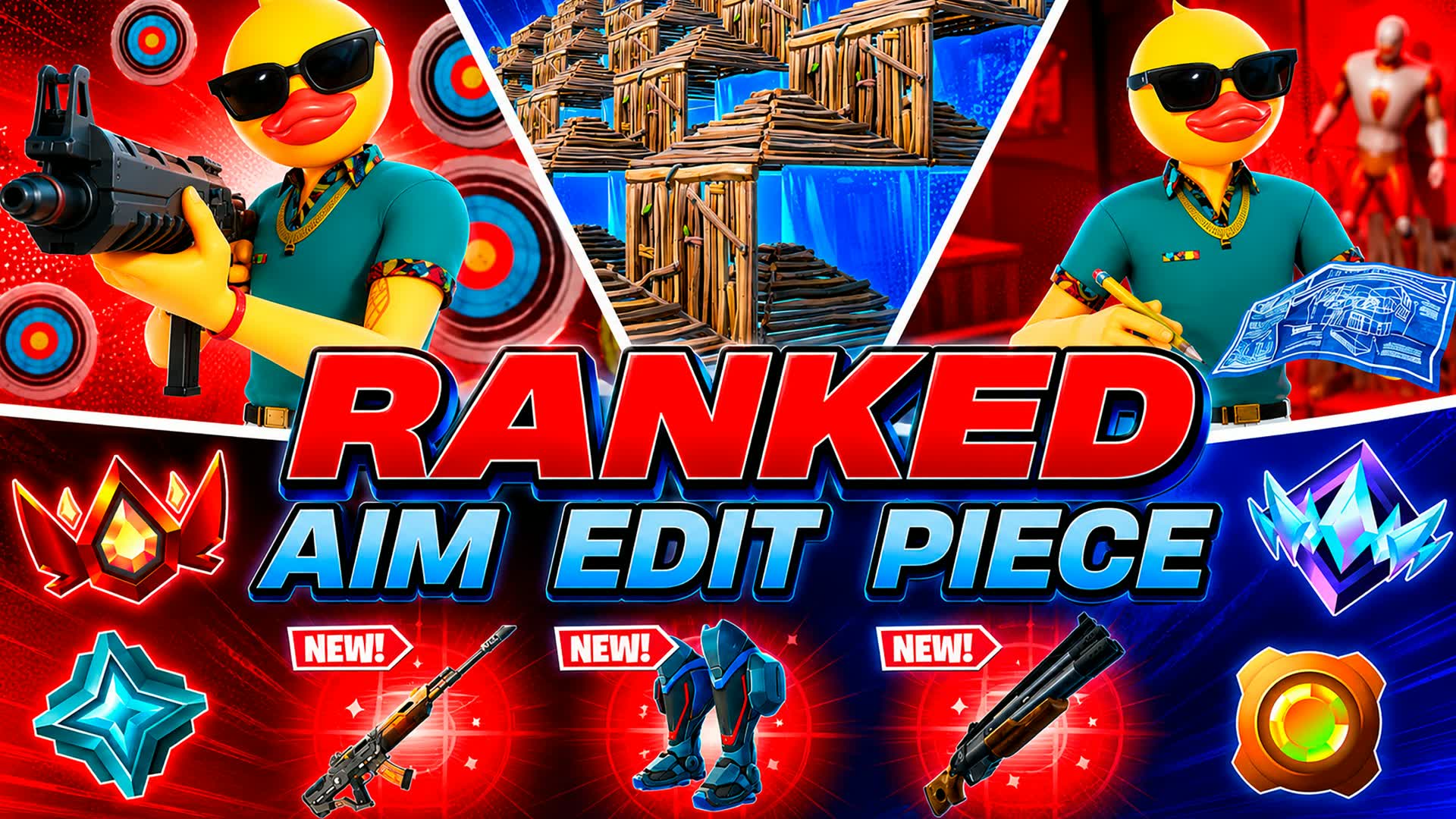 RANKED AIM, EDIT & PIECE CONTROL — Fortnite Creative map