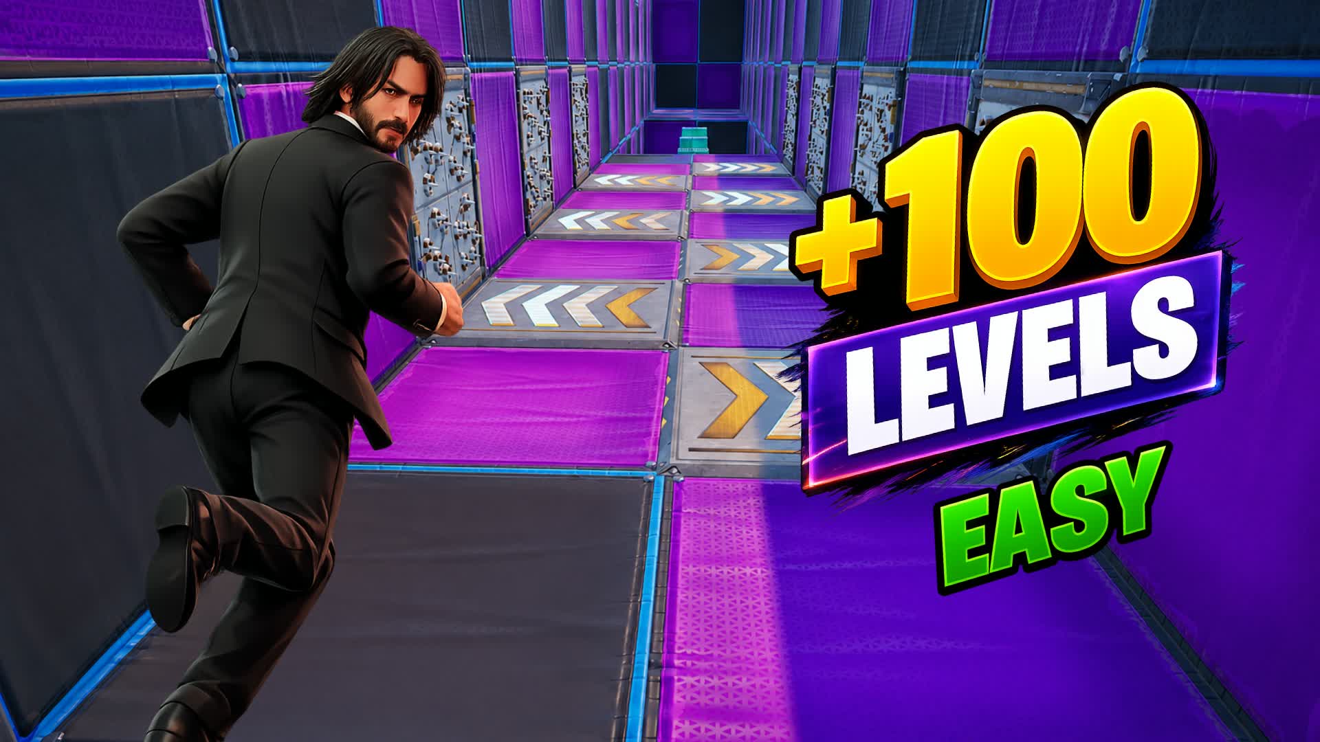 PARKOUR 100 LEVELS EASY : COLOR CHANGE🌈 — Fortnite Creative map