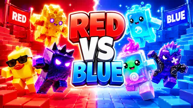 RED VS BLUE SUPER CHAOSπ΄π΅ β Fortnite Creative map