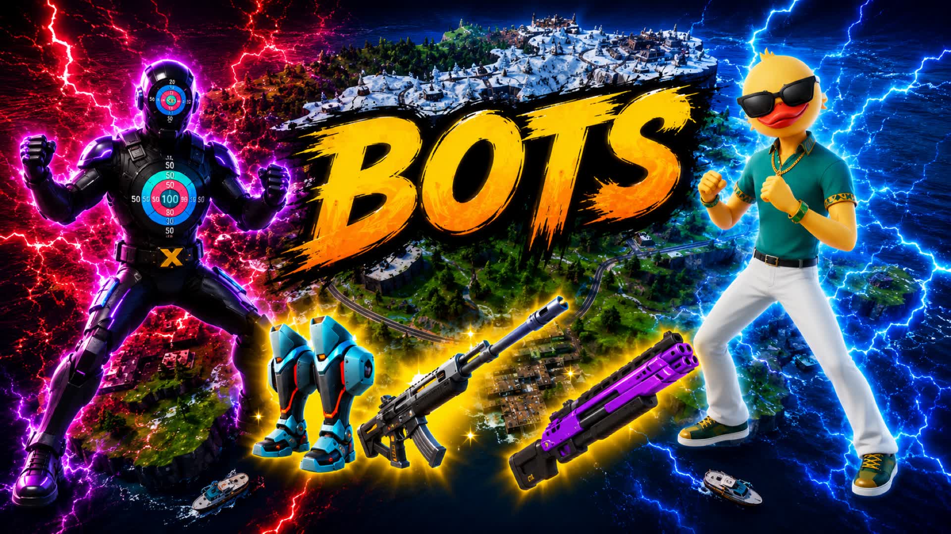 Bots Simulator — Fortnite Creative map