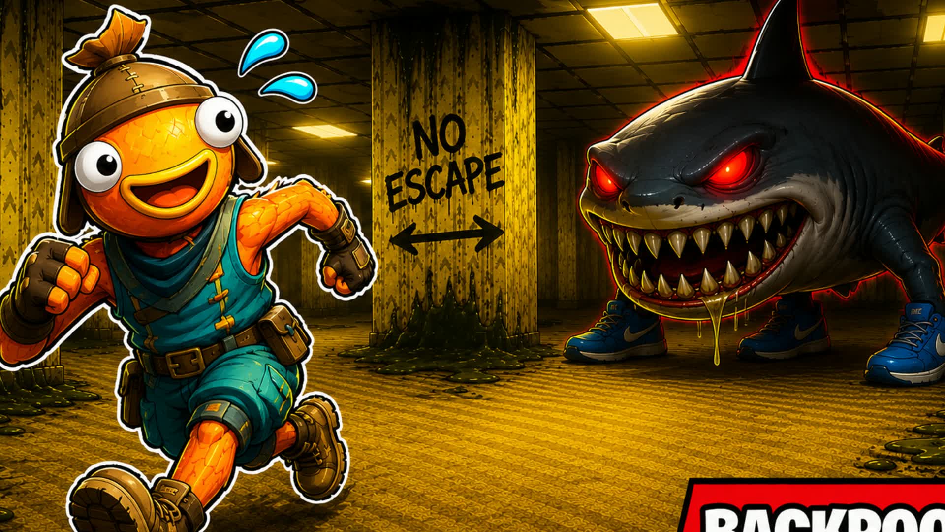 BACKROOMS: FIGHT BRAINROTS — Fortnite Creative map