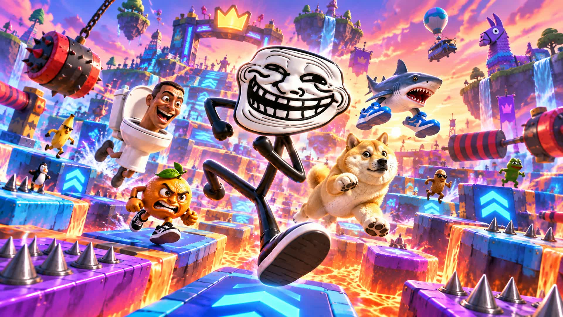TROLL PARKOUR — Fortnite Creative map