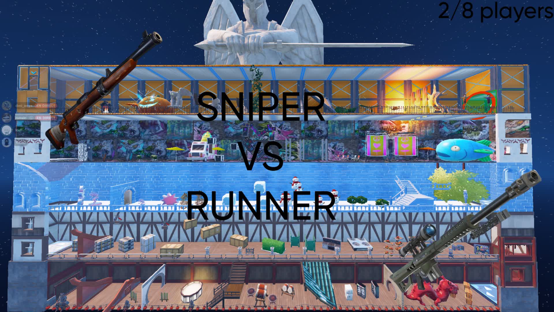 SNIPER VS RUNNER 🏃🎯NEW — Fortnite Creative map